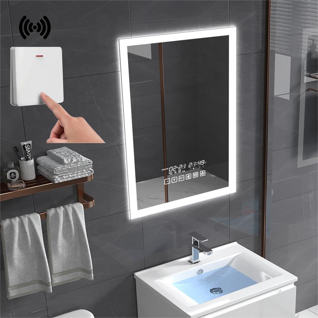 24"x36" Bathroom LED Mirror with Wireless Speaker-Fringe