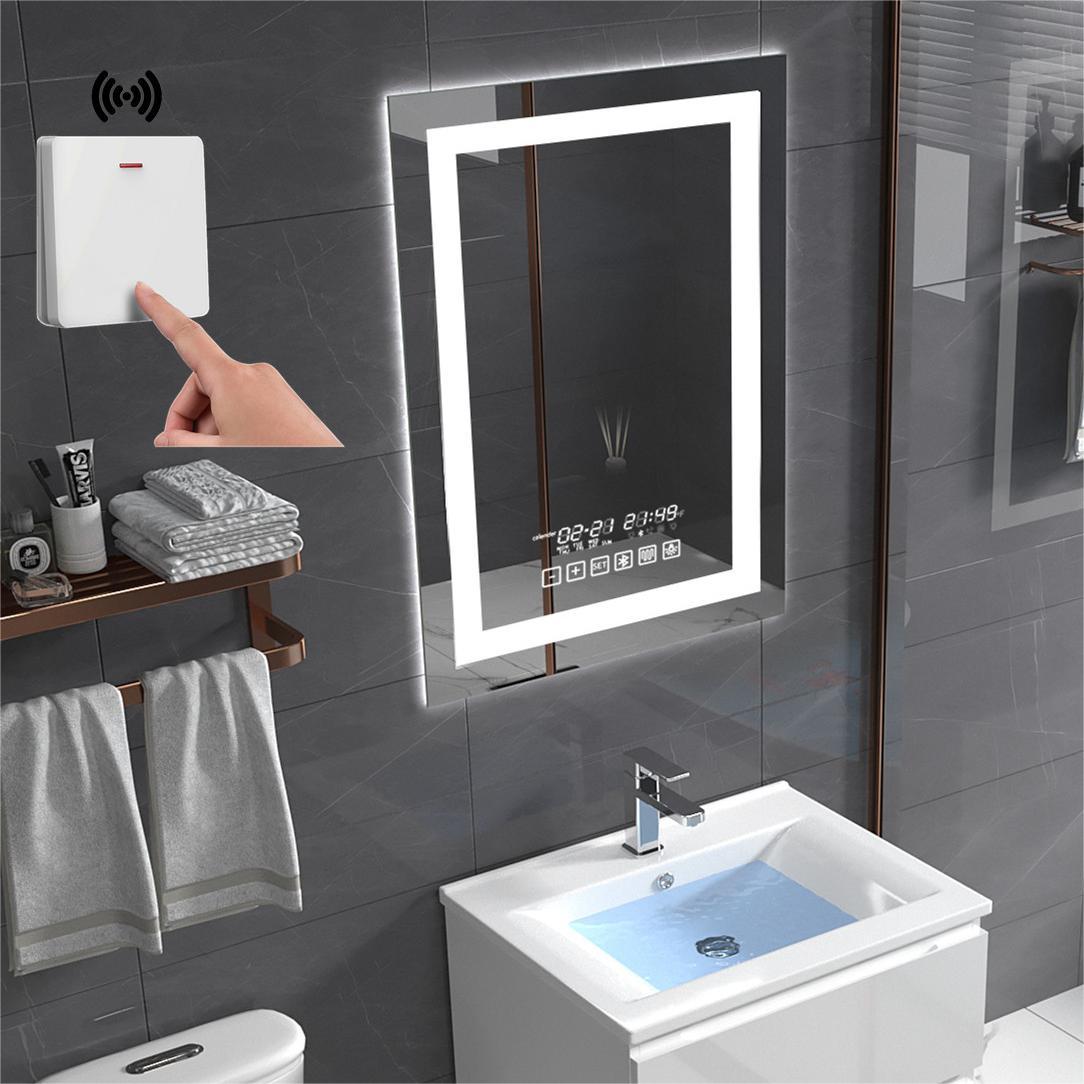 24"x36" Bathroom LED Mirror with Wireless Speaker-Inlaid